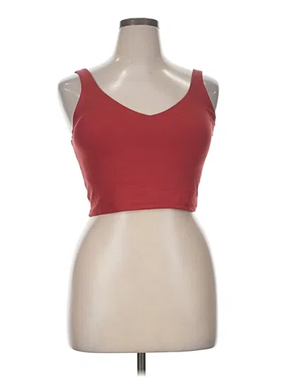 Pre-owned Offline By Aerie Tank Top Red Strapless Neckline Tops