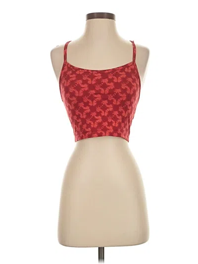 Pre-owned Offline By Aerie Tank Top Red Strapless Neckline Tops