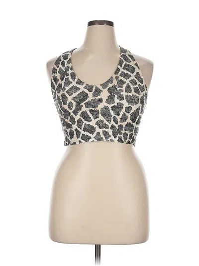 Pre-owned Offline By Aerie Tank Top Silver Halter Neckline Tops