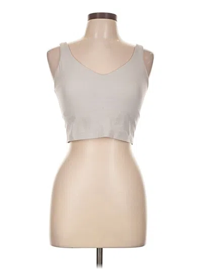Pre-owned Offline By Aerie Tank Top Silver Strapless Neckline Tops