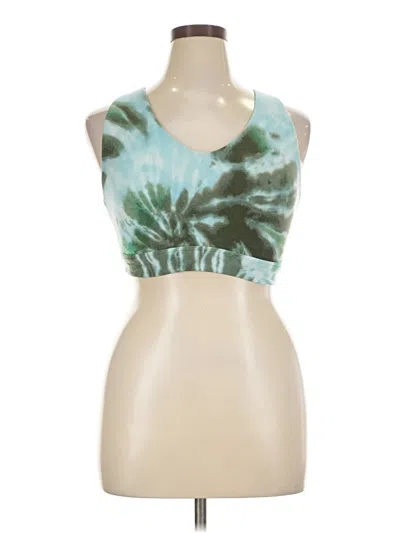 Pre-owned Offline By Aerie Tank Top Teal Halter Neckline Tops