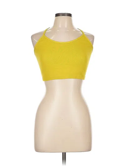 Pre-owned Offline By Aerie Tank Top Yellow Halter Neckline Tops