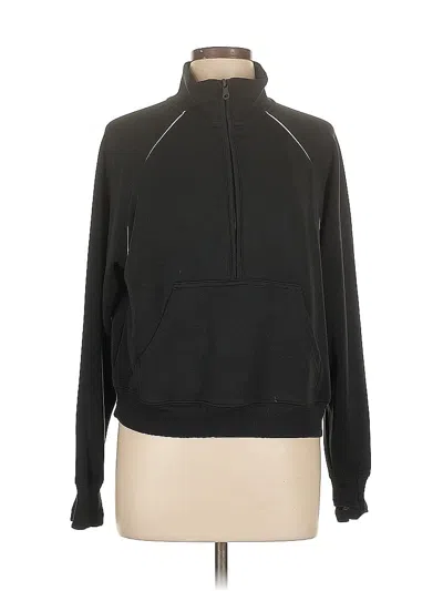 Pre-owned Offline By Aerie Track Jacket In Black