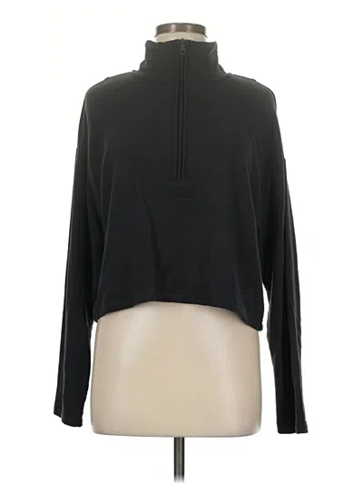 Pre-owned Offline By Aerie Track Jacket In Black