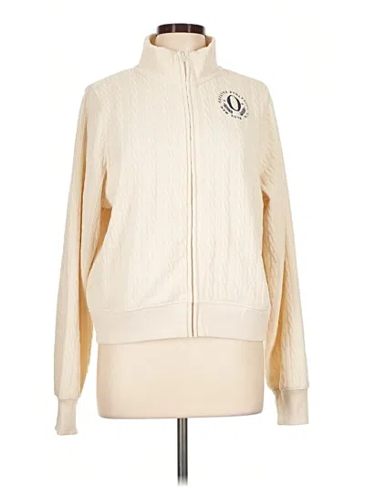 Pre-owned Offline By Aerie Track Jacket In Ivory