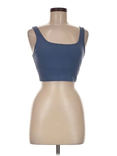 Pre-owned Offline By Aerie Tube Top Blue Strapless Neckline Tops