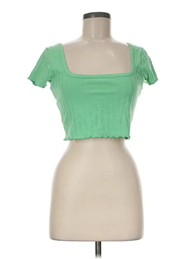 Pre-owned Offline By Aerie Tube Top Green Square Neckline Tops