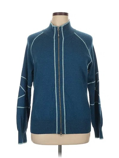Pre-owned Offline By Aerie Wool Cardigan Sweater In Blue