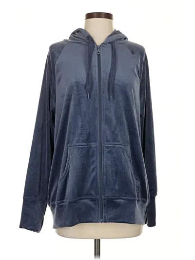 Pre-owned Offline By Aerie Zip Up Hoodie In Blue