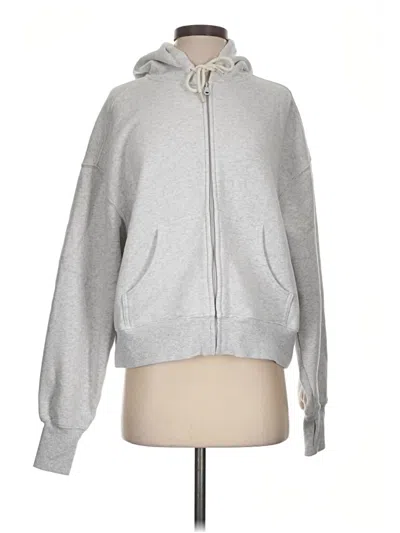 Pre-owned Offline By Aerie Zip Up Hoodie In Silver