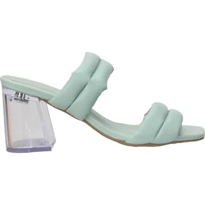 Offline Women's Jolene Clear Heel Sandal In Mint In Green