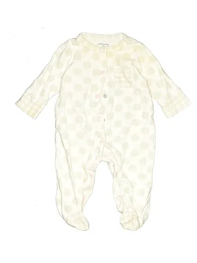 Pre-owned Offspring Babies' Long Sleeve Onesie In White