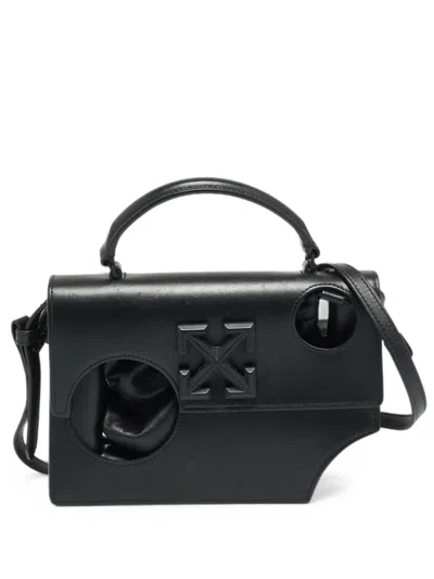 Pre-owned Off-white 1.4 Jitney Tote Bag In Black