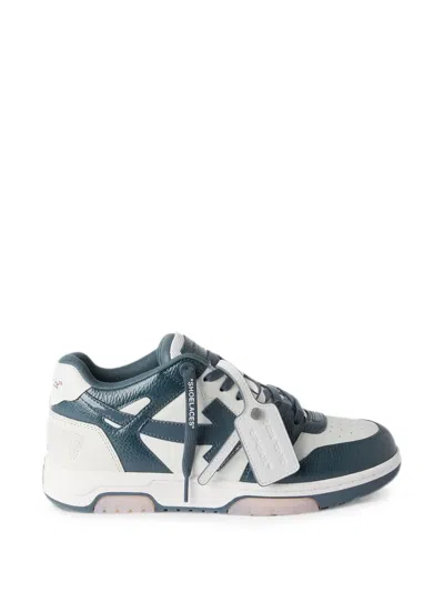 Off-white Leather Lace-up Sneakers In White