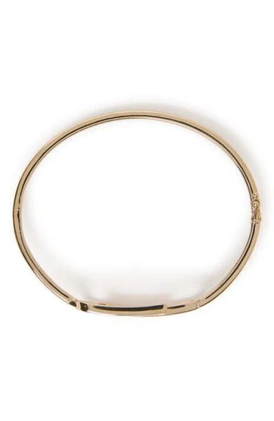 Off-white 18k Gold Vermeril Paper Clip Bangle Bracelet