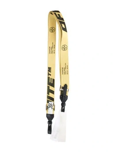 Pre-owned Off-white 2.0 Industrial Long Strap In Black/yellow