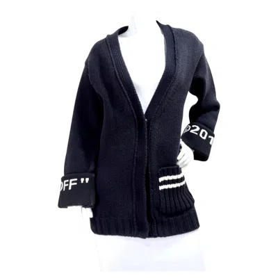 Pre-owned Off-white 2013  Black Oversized Intarsia Cardigan