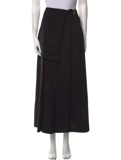 Pre-owned Off-white 2016 Midi Length Skirt In Black