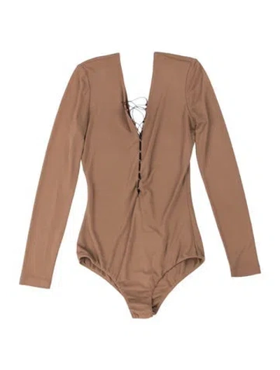 Pre-owned Off-white 2017 Acetate Bodysuit In Neutrals
