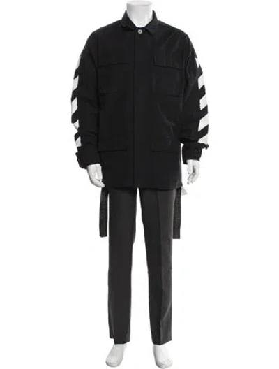 Pre-owned Off-white 2017 Arrow Utility Jacket In Black