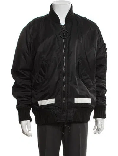 Pre-owned Off-white 2017 'arrows' Bomber Jacket In Black