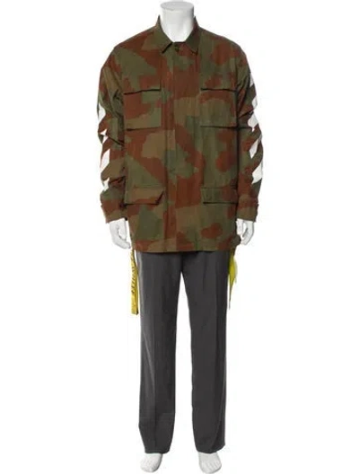 Pre-owned Off-white 2017 Arrows Utility Jacket In Green