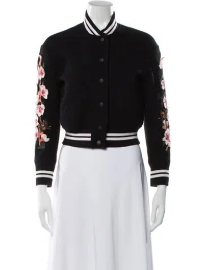 Pre-owned Off-white 2017 Floral Arrows Coat In Black