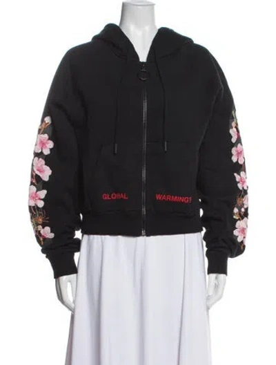 Pre-owned Off-white 2017 Floral Print Jacket In Black