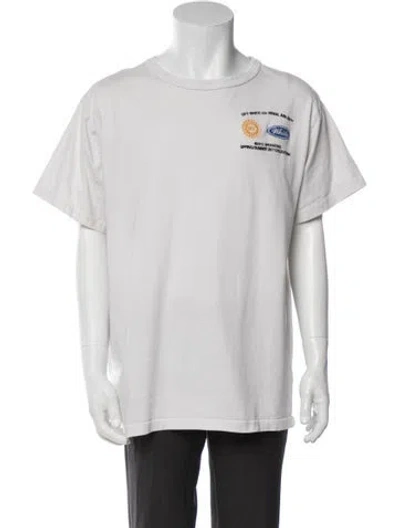 Pre-owned Off-white 2017 Ford Work Embroidered T-shirt In White