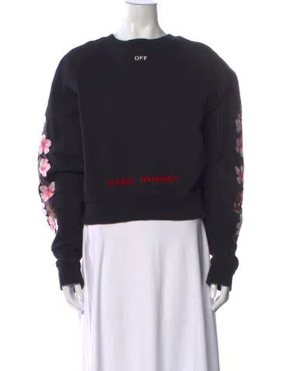 Pre-owned Off-white 2017 'global Warming' Sweatshirt In Black
