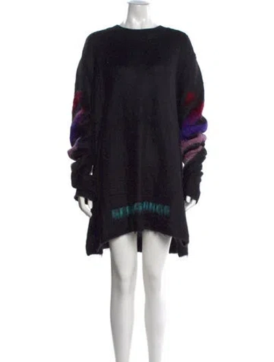 Pre-owned Off-white 2017 Gradient Arrows Cardigan In Black
