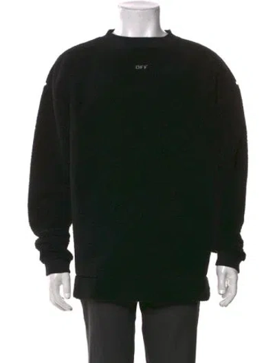 Pre-owned Off-white 2017 Graphic Print Pullover In Black