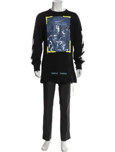 Pre-owned Off-white 2017 Graphic Print T-shirt In Black