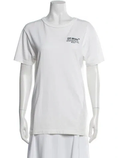 Pre-owned Off-white 2017 Graphic Print T-shirt In White