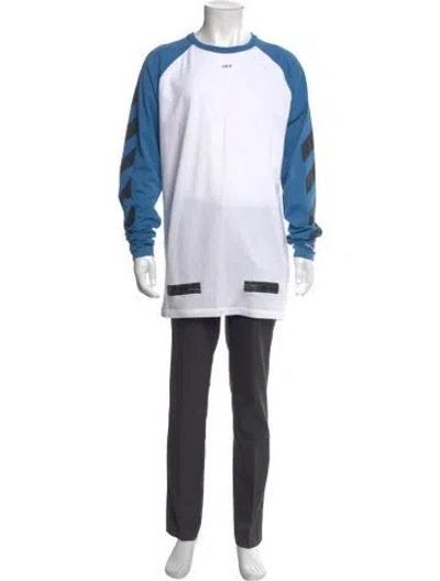 Pre-owned Off-white 2017 Logo Henley In White