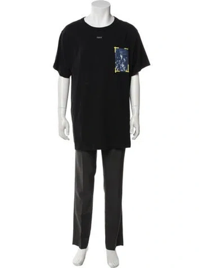 Pre-owned Off-white 2017 Mini Caravaggio Painting T-shirt In Black