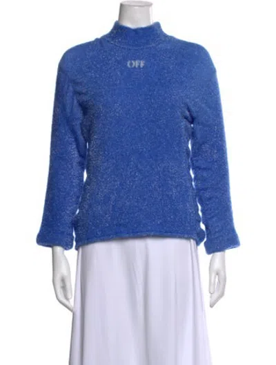 Pre-owned Off-white 2017 Nylon Sweater In Blue