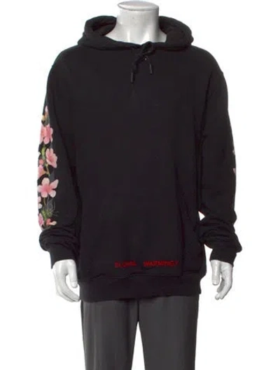 Pre-owned Off-white 2017 Sakura Arrow Hoodie In Black
