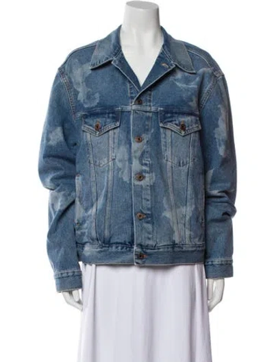 Pre-owned Off-white 2017 'seeing Things' Denim Jacket In Blue