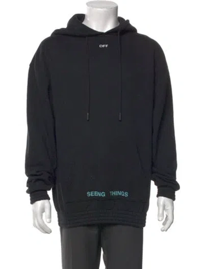 Pre-owned Off-white 2017 Seeing Things Hoodie In Black
