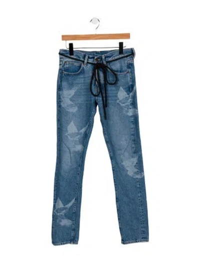 Pre-owned Off-white 2017 Skinny Jeans In Blue