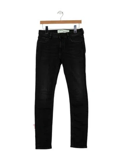 Pre-owned Off-white 2017 Skinny Leg Jeans In Black