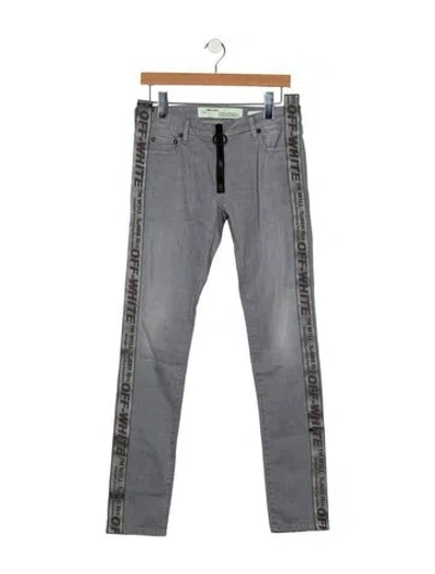 Pre-owned Off-white 2017 Skinny Leg Jeans In Gray