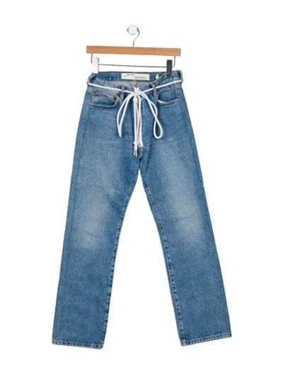 Pre-owned Off-white 2017 Straight Leg Jeans In Blue