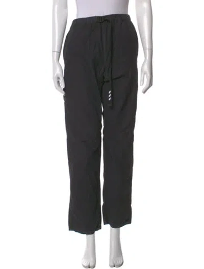 Pre-owned Off-white 2017 Straight Leg Pants In Black