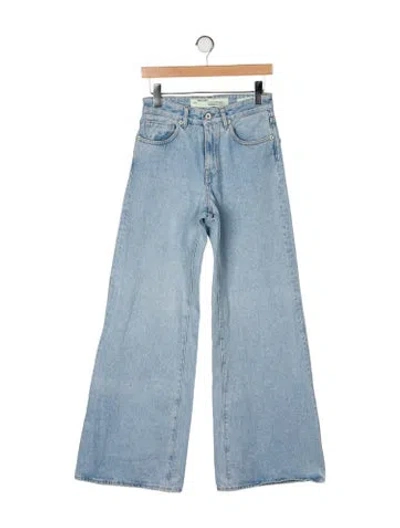 Pre-owned Off-white 2017 Wide Leg Jeans In Blue