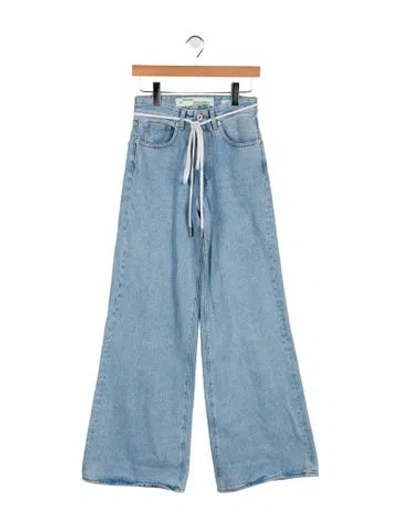 Pre-owned Off-white 2017 Wide Leg Jeans In Blue