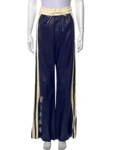 Pre-owned Off-white 2017 Wide Leg Pants In Blue