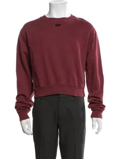Pre-owned Off-white 2018 Arrow Sweatshirt In Red