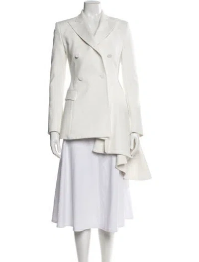 Pre-owned Off-white 2018 Asymmetrical Blazer In White